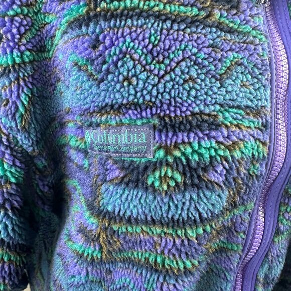 Vintage Columbia 90s Style Glacial Zip Fleece Jacket - Picture 4 of 15